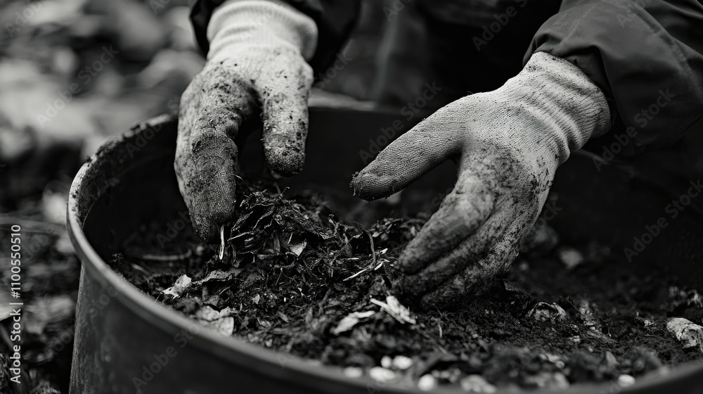 Obraz premium Gardener at Work