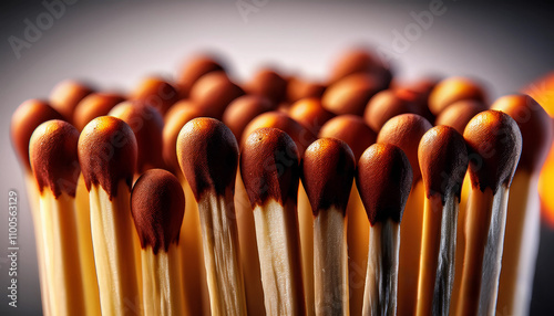 Streichhölzer Nahaufnahme / Matches close-up