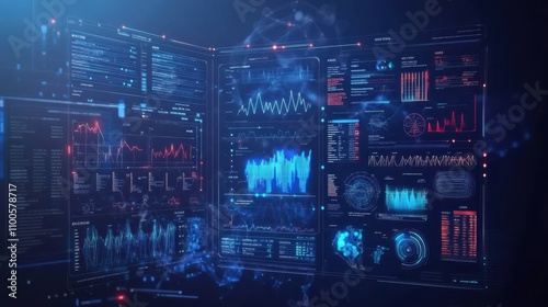 Wallpaper Mural Healthcare technology, medical diagnosis infographic. Integrated and analyzed health data stock. Torontodigital.ca