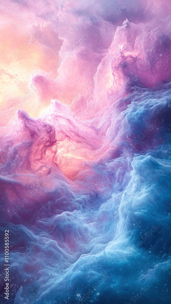A dreamy pastel galaxy with soft pinks, purples, and blues blending into each other, creating a peaceful and ethereal cosmic scene. A dreamy pastel galaxy with soft pinks, purples, and blues blending into each other, creating a peaceful and ethereal cosmic scene.