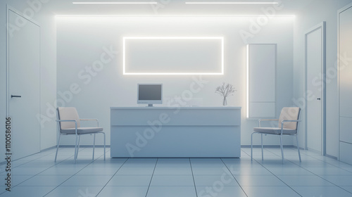 moderne Zahnarztpraxis mit komfortablem Behandlungsstuhl

