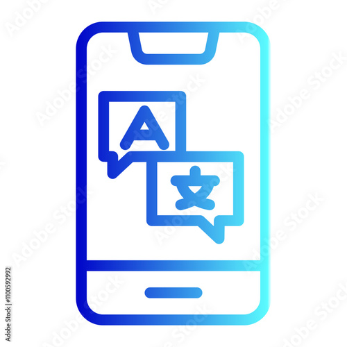 Translation icon ,translation speech icon vector