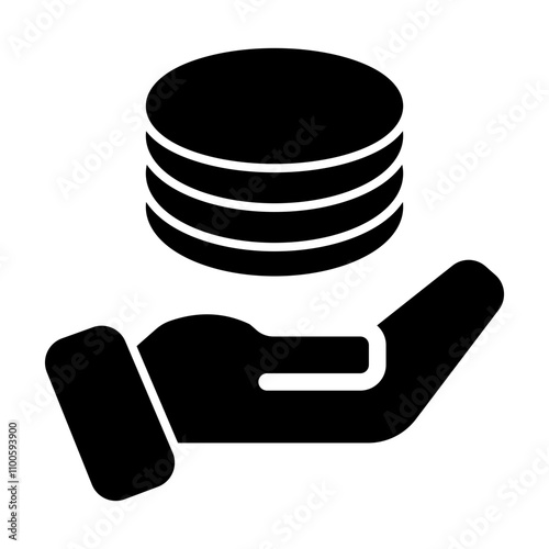 Earn money vector icon, salary symbol