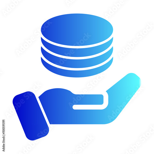 Earn money vector icon, salary symbol