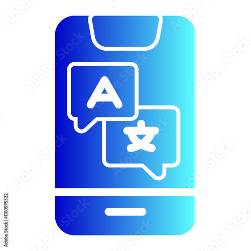 Translation icon ,translation speech icon vector