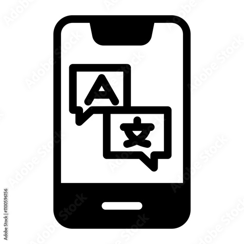 Translation icon ,translation speech icon vector