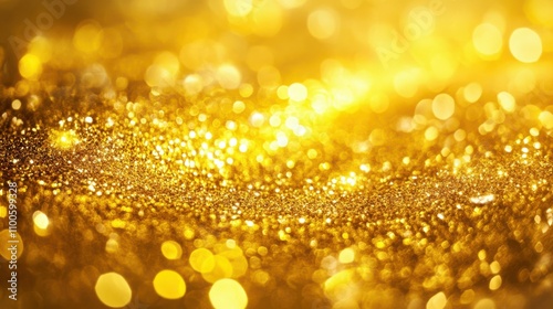 The background is gold with a golden texture, the surface is shiny gold with a shiny yellow texture