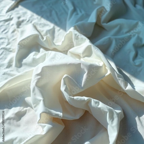 white silk fabric