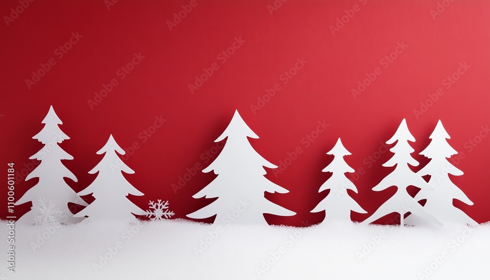 Fototapeta premium Winter holiday decorations festive home graphic design indoor environment whimsical viewpoint seasonal concept