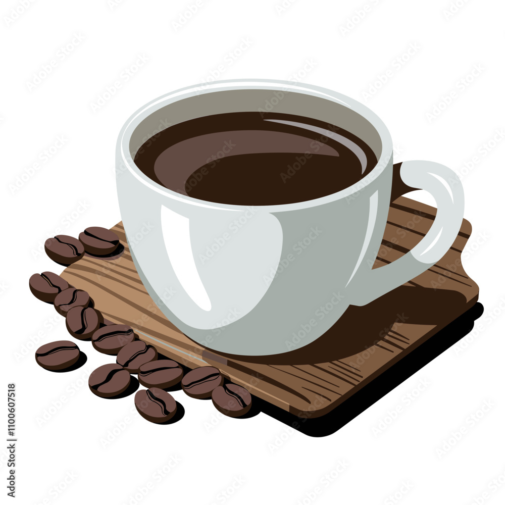 Obraz premium Coffee Mug with Beans