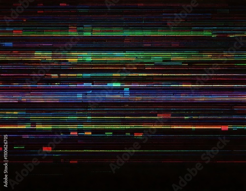 glitch lines and stripes VCR retro glitching fuzzy static effect video skipping screen background