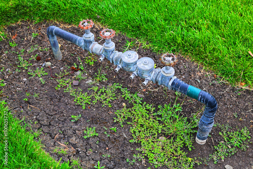 Backflow Prevention commercial water line leak repair plumbing city requirement outdoor leak prevention  photo