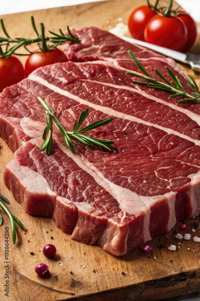 fresh raw beef meat steak slices on wooden cut board isolated over white background fresh raw beef meat steak slices on wooden cut board isolated over white background