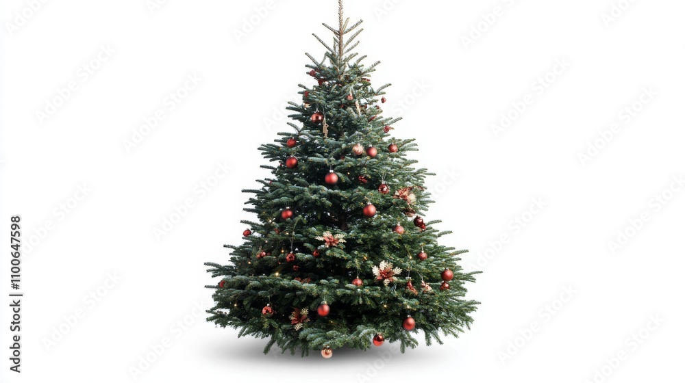 Fototapeta premium tree Christmas in living room decoration on a white wall
