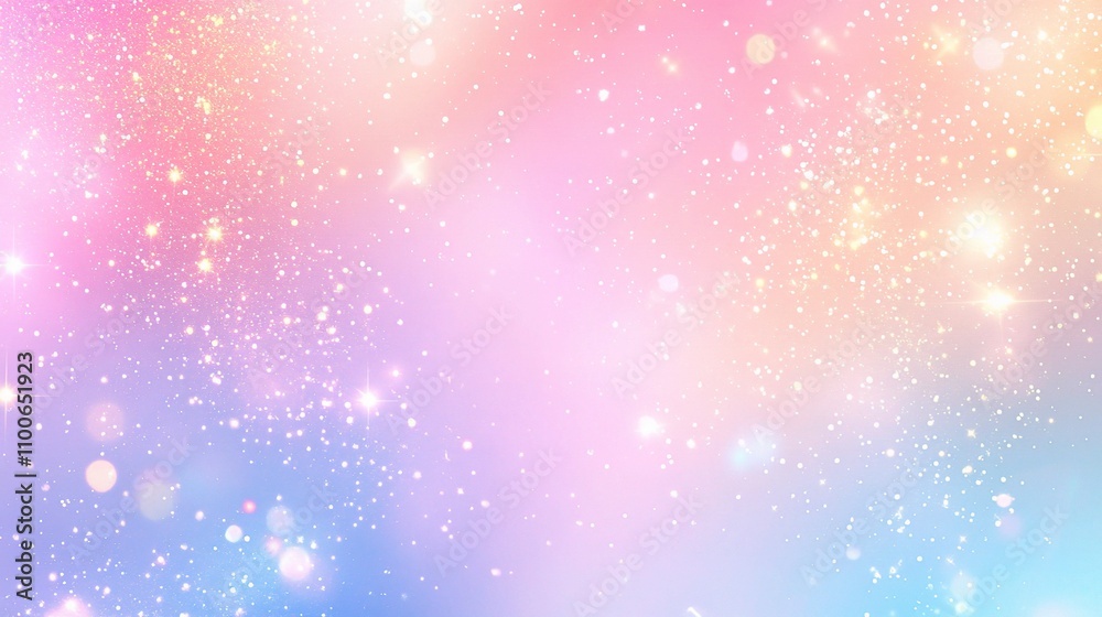 Fototapeta premium Beautiful pastel background with sparkling texture and soft bokeh effect