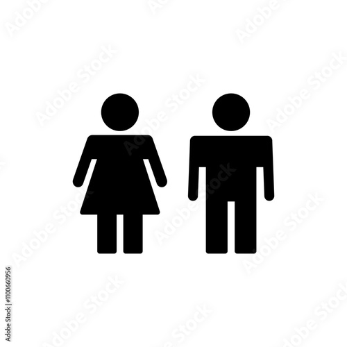 Man and woman icon vector. male and female sign and symbol. Girls and boys