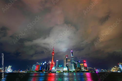 Photography cityscape of shanghai city
