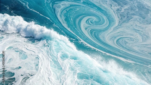 Swirling marbleized liquid in abstract light blue blend , liquid, marbleizing, flowing, abstract, background, pattern, texture, design