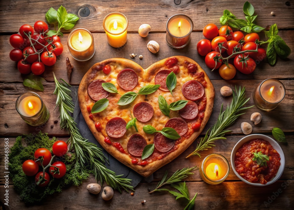 Heart-Shaped Pepperoni Pizza: A Delicious Culinary Delight Symbolizing Love for Food Enthusiasts and Perfect for Celebrations, Events, and Romantic Dinners Heart-Shaped Pepperoni Pizza: A Delicious Culinary Delight Symbolizing Love for Food Enthusiasts and Perfect for Celebrations, Events, and Romantic Dinners