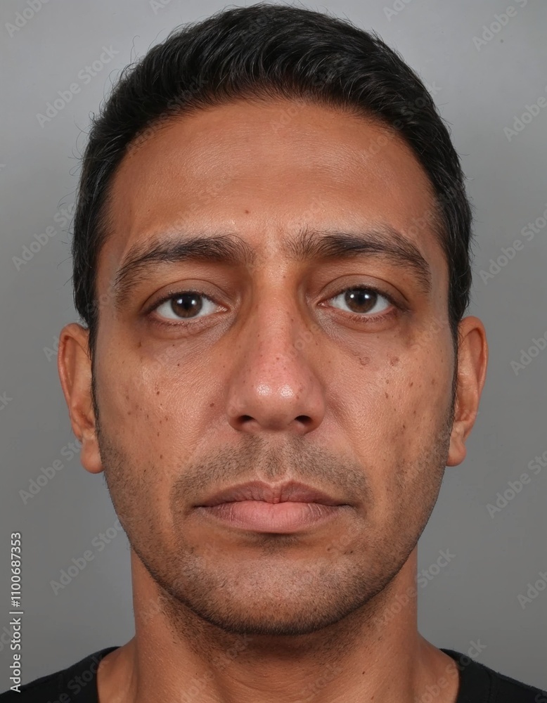 Obraz premium Face with comedones