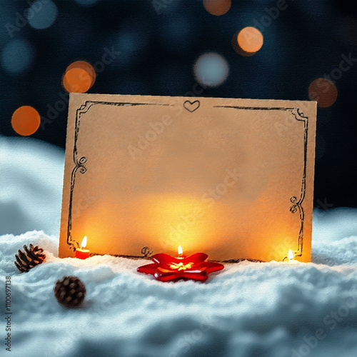 Carta de Natal, Bilhete Natalino. photo