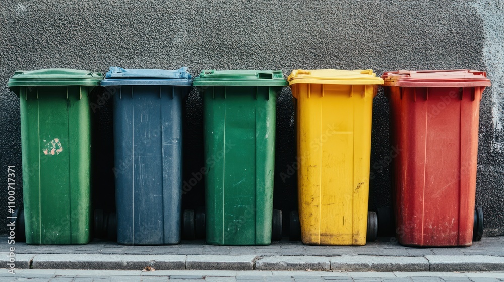 Obraz premium Waste management issues in urban areas