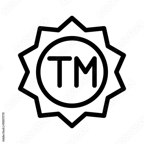 trademark line icon