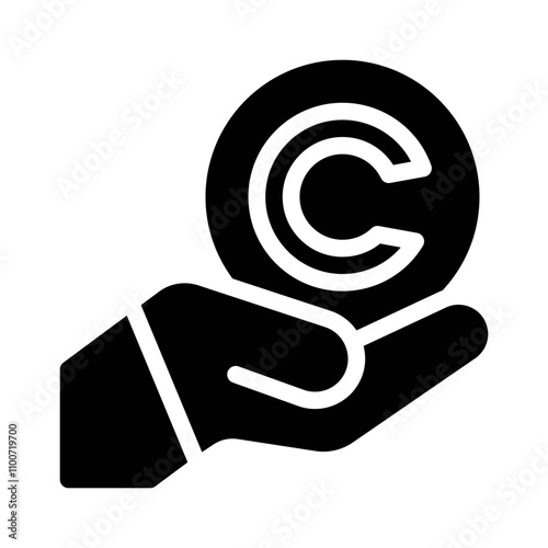 all rights reserved glyph icon