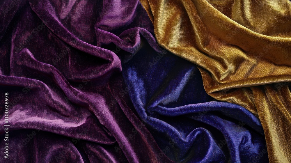 Obraz premium Rich luxury texture, featuring fabrics like velvet or silk in deep, opulent colors