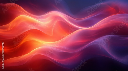 Wallpaper Mural Abstract Red Purple Wave Energy Flow Design Torontodigital.ca