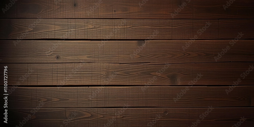 Naklejka premium Dark wood background with rich texture, perfect for adding a rustic touch to any design project or social media post, texture, background