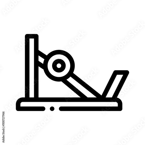 Leg line icon