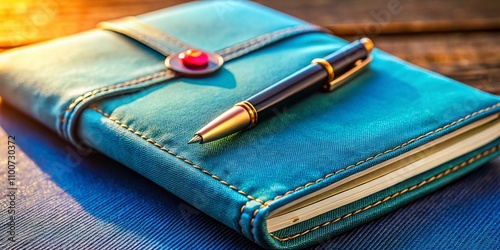 Notebook with Culture of Belonging Symbol and Pen, Capturing the Essence of Connection and Community in a Portrait Photography Style photo