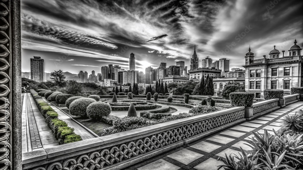 Panoramic Black and White Photography Featuring Unique Borders and ...