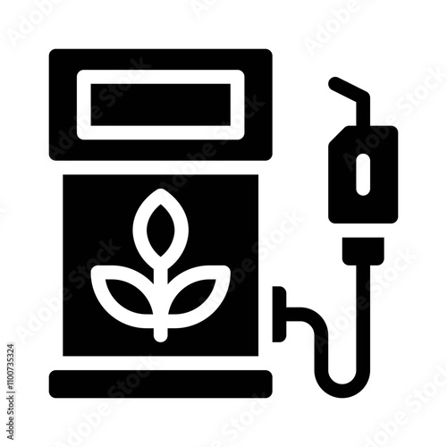 biofuel glyph icon