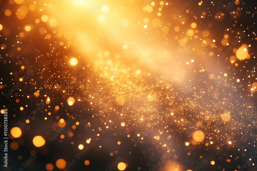 Fototapeta premium Golden Glitter Abstract Background