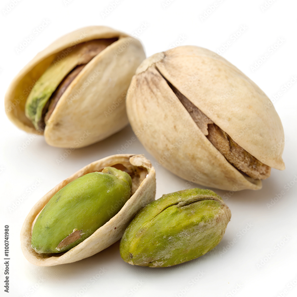 Fototapeta premium pistachio nuts isolated on white