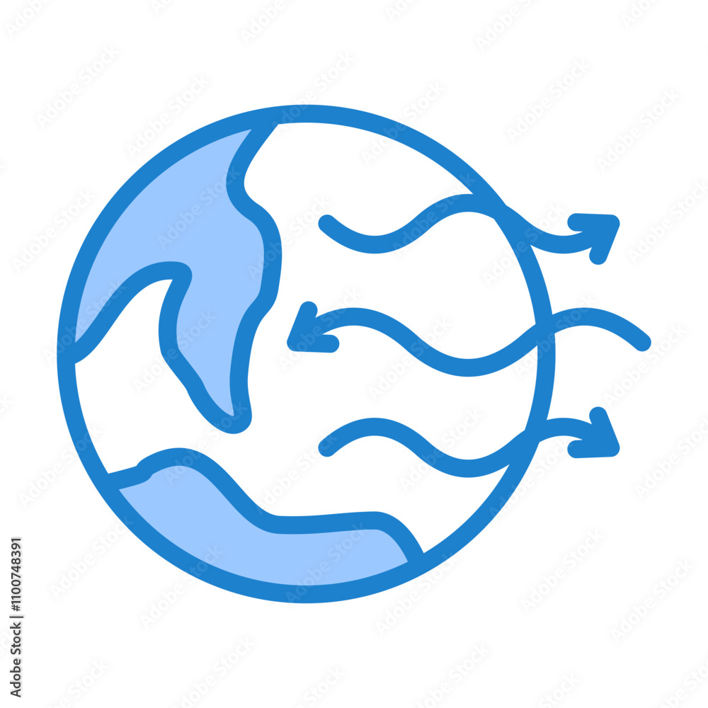 Obraz premium Jet Stream Icon