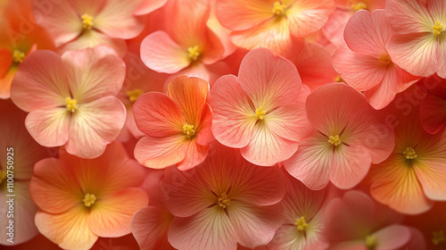 Softly colored petals of pink and yellow flowers evoke feelings of tranquility and gentle beauty the pastel shades symbolize calmness serenity and the harmonious balance between nature and emotion