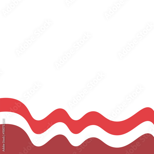 Indonesian Flag Footer