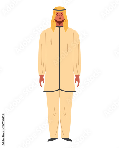 bedouin bearded man character