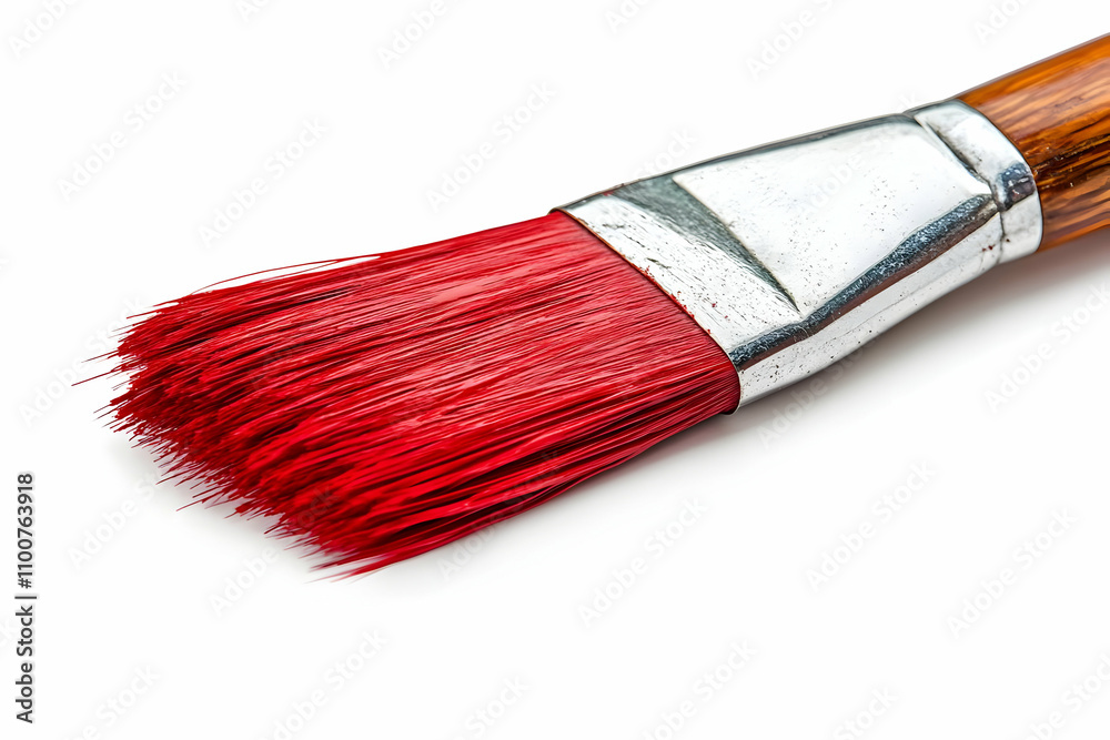 Fototapeta premium Red Paintbrush Photo