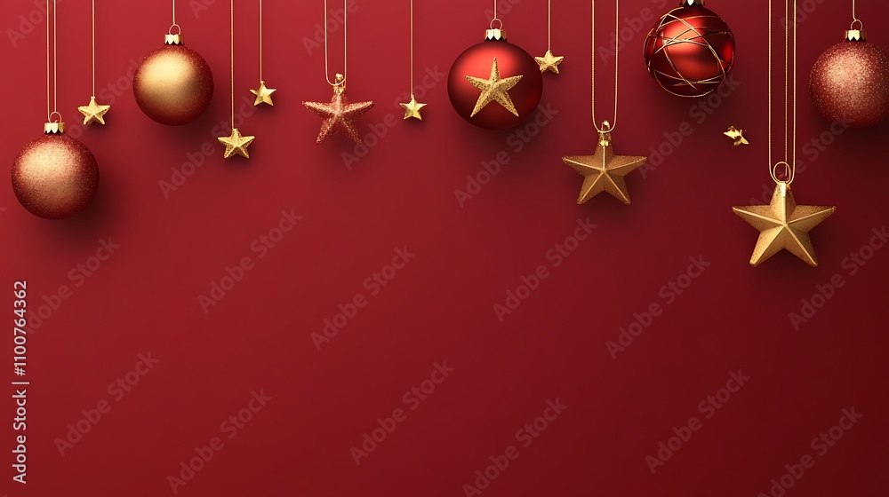 christmas background with baubles christmas background with baubles
