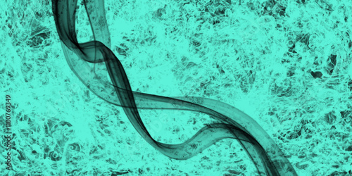 Abstract wave background curve motion lines graphic waving banner template. A serene abstract image featuring flowing turquoise waves, creating a calming and elegant atmosphere for various design.