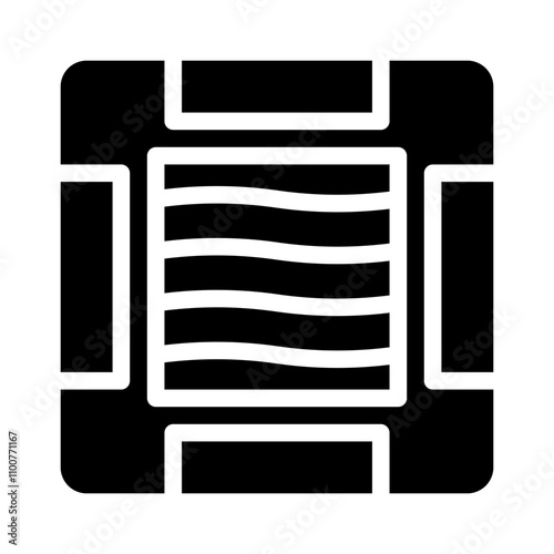 cooling glyph icon