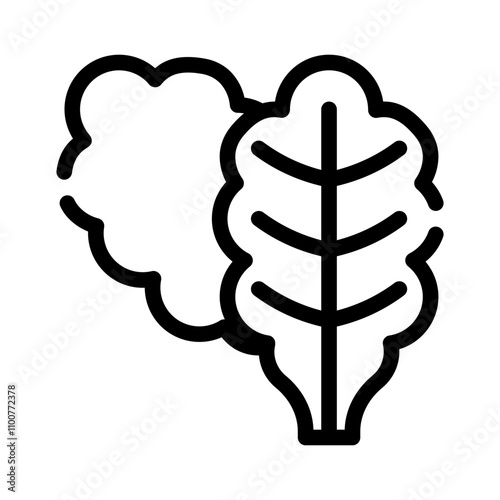 Lettuce line icon