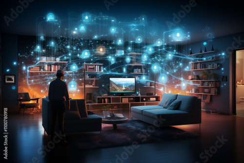 Concept map of indoor IoT smart home interconnection