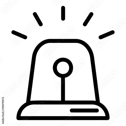 siren Line Icon
