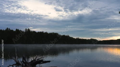 foggy morning  on the lake