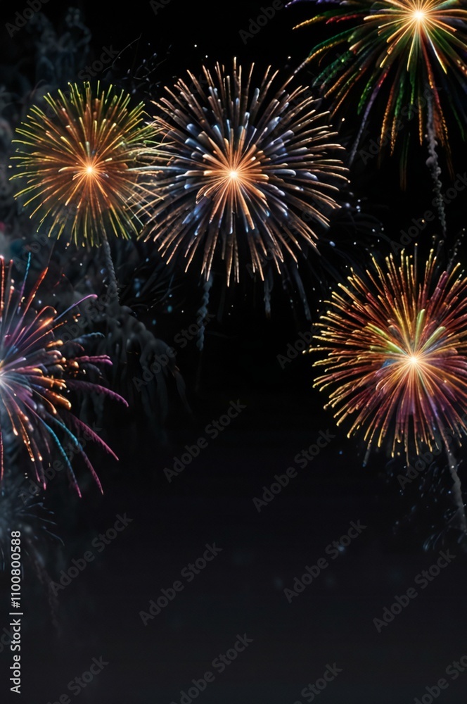 Fototapeta premium fireworks in the night sky